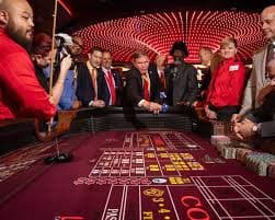 hokiwin99 live-dealer studio with multiple camera angles and HD blackjack table setup